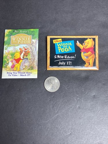Pin Button Lot Disney Winnie The Pooh Piglet Tigger Eeyore Lot/9 Movie DVD Vhs - Picture 9 of 19