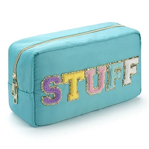 Nylon Cosmetic Pouch, Glitter Cosmetic Bag