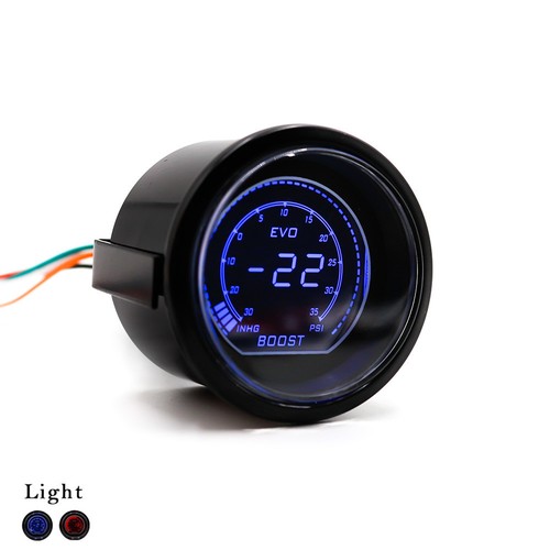 Purchase Universal 52mm 2″ White Digital LED Turbo Boost Meter Gauge Smoke Face Tint Psi In CA - Foto 6