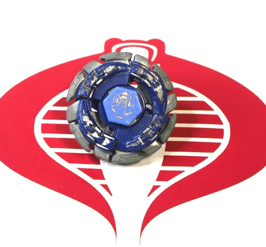 Beyblade Blue Dark Wolf Metal Fusion Silver Blue Spinner Hasbro | eBay