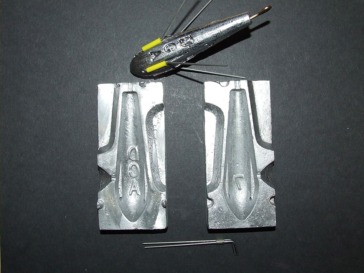 200 Gripper Lead Wires Sea Fishing Weight Mould - 7 Inch Mold For Diy Sinker