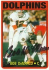 FORMER MIAMI DOLPHINS CENTER BOB DEMARCO SIGNED CUSTOM CARD RARE