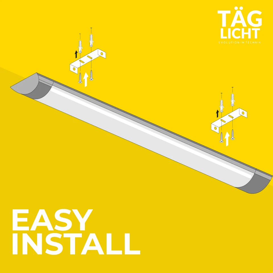 LED Batten Ceiling Lights 6500K 2FT 3FT 4FT 5FT 5.5FT 6FT Strip Lights Offices - Image 2 of 4