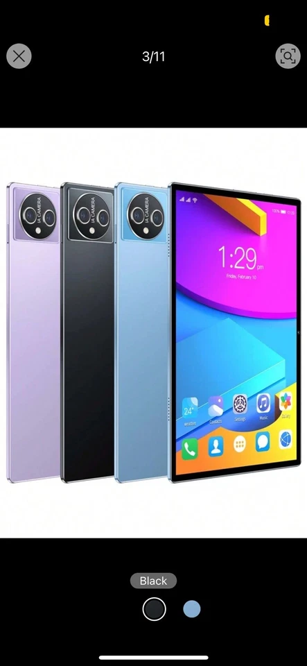 Qetupa X15 Android Tablet 10.1 Inch 8GB+64 GB Blue - Image 3 of 4