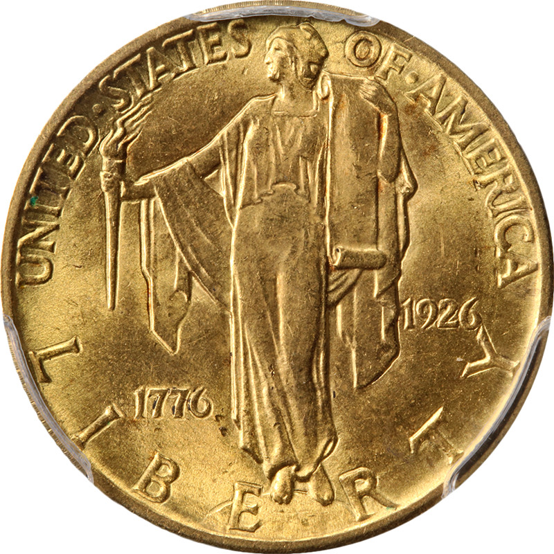 1926 Sesqui Commemorative Gold $2.50 PCGS MS64 Great Eye Appeal