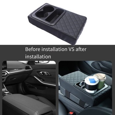 Leather Car Armrest Enhancer Comfortable Car Armrest Pad for Added Convenience