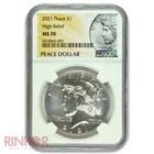 2021 $1 Peace Dollar 100th Anniversary NGC MS 70