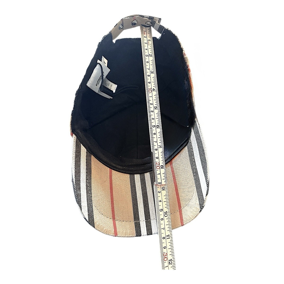 Burberry Nova Check TB Patch Plaid Hat Limited Edition Burberry Cap - Rainbow Nova Check 2022 SS  main image 4