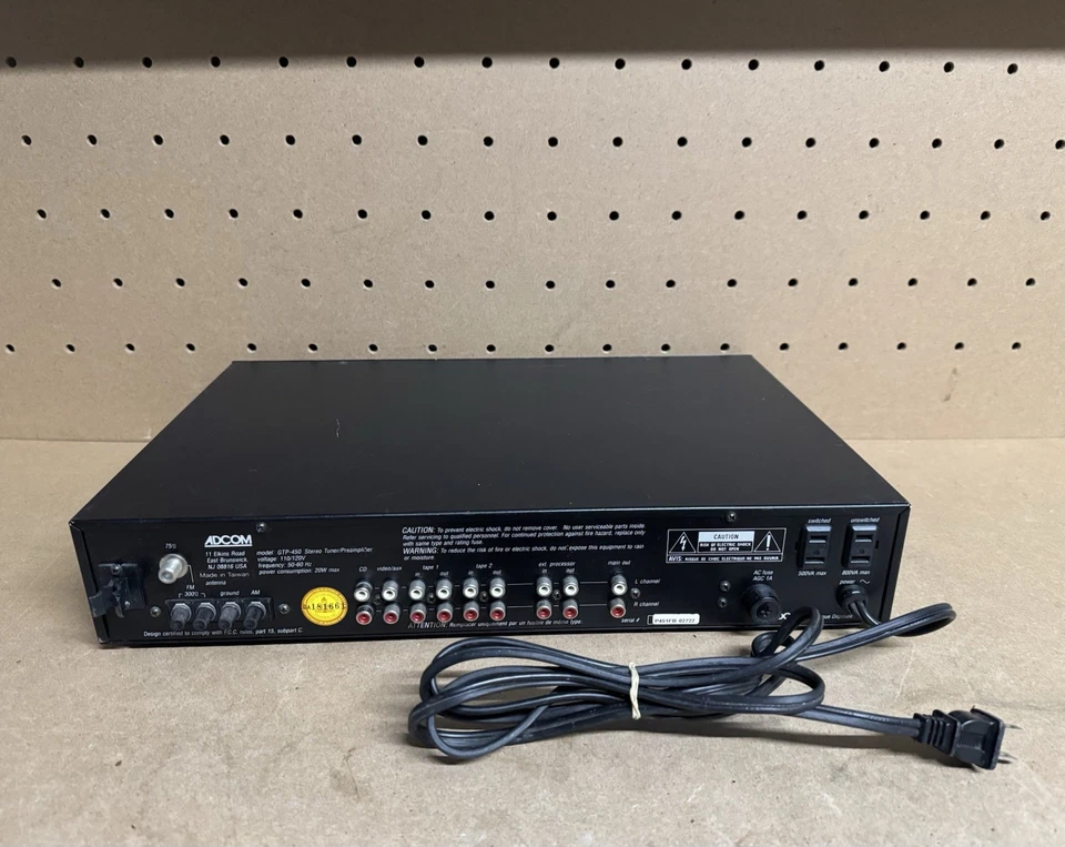 Adcom GTP-450 Stereo Tuner/Preamplifier 110/120V - Image 4 of 4