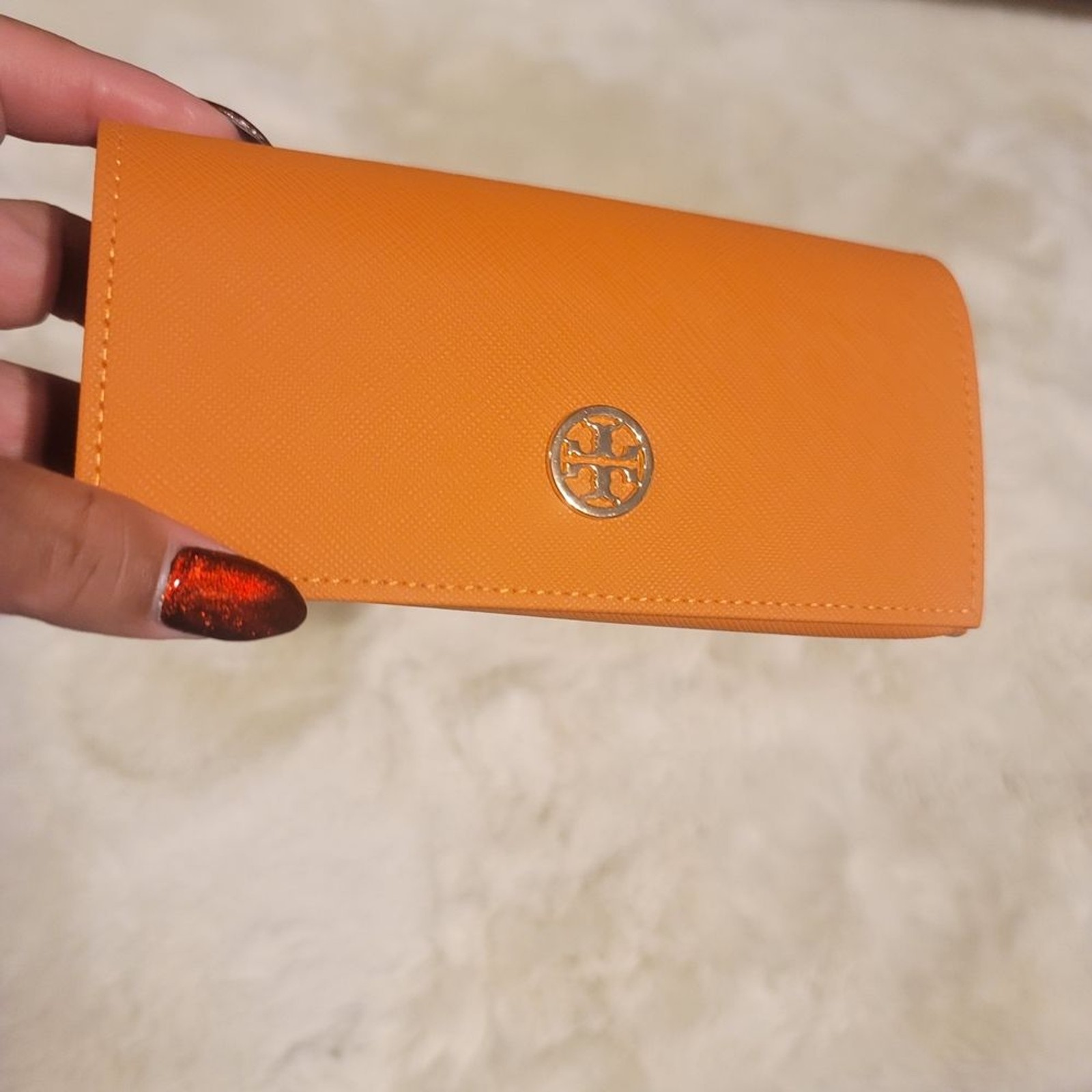Tory Burch Orange Sunglasses Case thumbnail 5