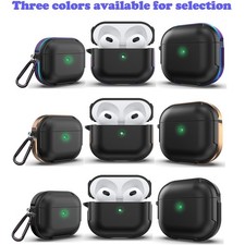 Earphone Protective Case Rugged Headset Cover With Keychain Clip For AirPods 3
