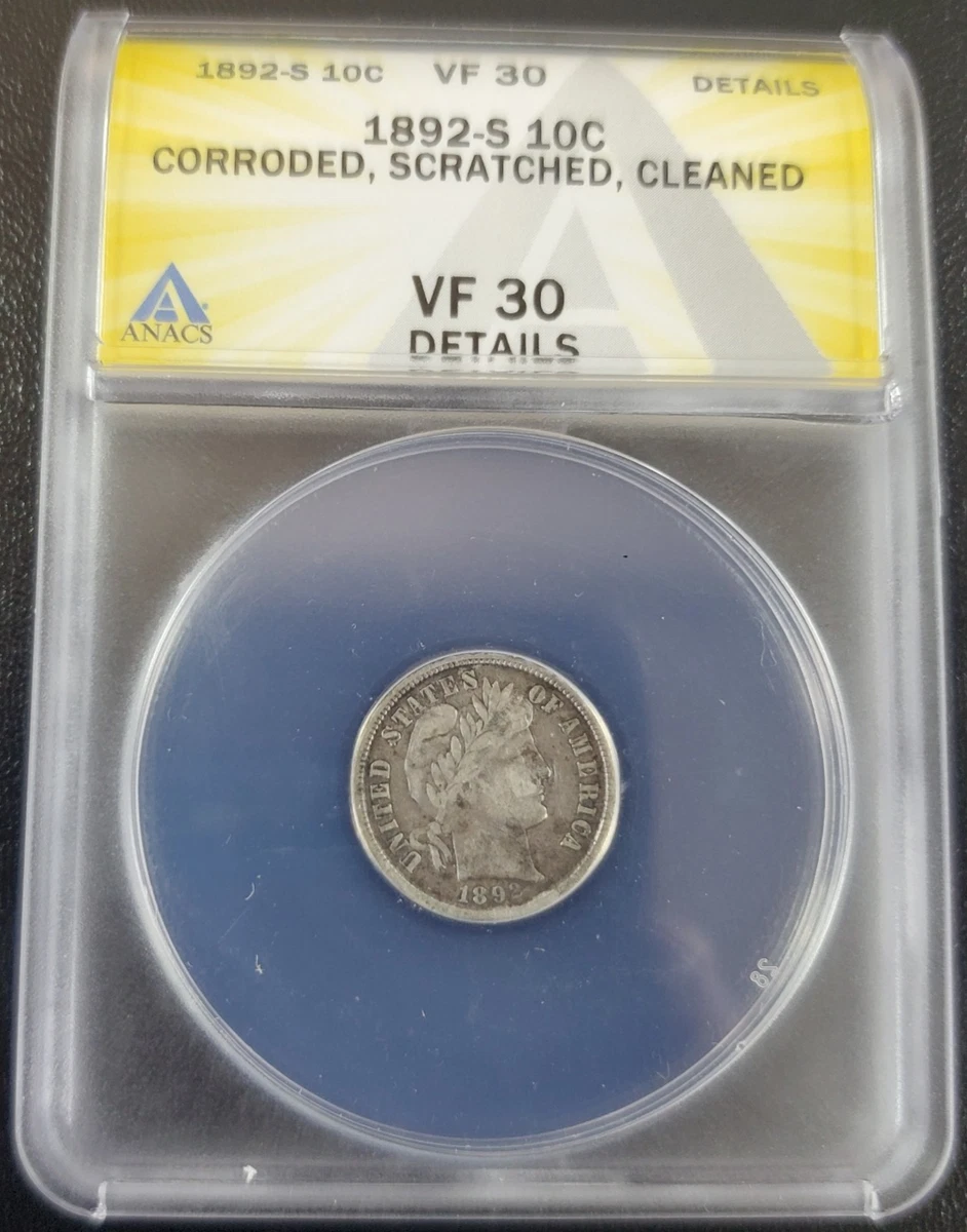 San Francisco 1892 Year Barber US Dimes (1892-1916) for sale | eBay