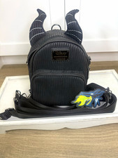 Disney x Loungefly Maleficent Black Mini Backpack Bag Handbag Purse