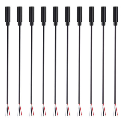 Fancasee 10 Pack 3.5Mm 1/8'' to Speaker Wire TRS Stereo Female Jack to Bare Wire