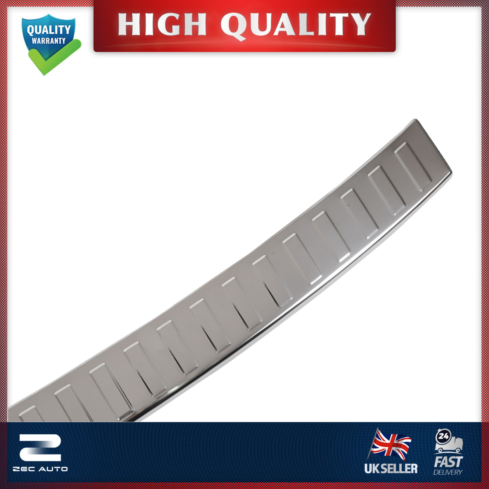 FOR SKODA SUPERB III ESTATE COMBI 2015-2023 CHROME REAR BUMPER STEP PLATE STEEL