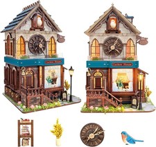 Book Nook Kit for Adults and Teens, DIY Miniature House Kit with Led Light, 3D W