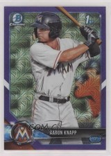 2018 Bowman Chrome Prospects Mega Box Purple Mojo Refractor Aaron Knapp 08jk
