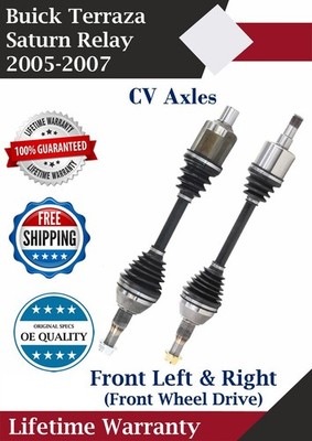 OE Front CV Axles For 2005-2007 Buick Terraza/Saturn Relay 2WD Lifetime Warranty