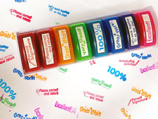 Teacher Stamps for Grading Classroom, Parent Signature Teacher Self-Inking Stamp