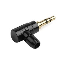 90  2 Poles Jack 3.5mm Connector Headphone Plug Socket L Type Audio Adapter B
