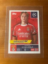 RARE ANDREAS SCHJELDERUP 2025-2026 Topps CL Benfica Speedstar #563 Sticker