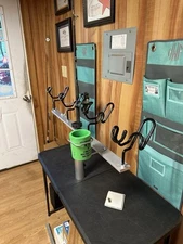 36 Inch T-bar with 2-3/8 seat pedestal post and 4 Dual Holders Made In The USA.*