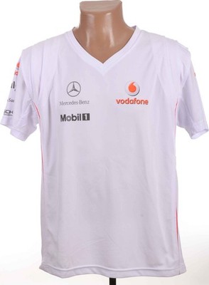 FORMULA 1 MCLAREN MERCEDES 2007/2008 TEAM SHIRT HAMILTON ERA SIZE M ADULT