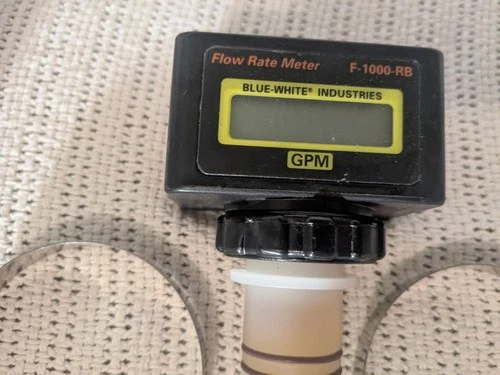 New BLUE-WHITE INDUSTRIES Electronic Digital Flow-Meters DIGI-FLO F-1000-RB