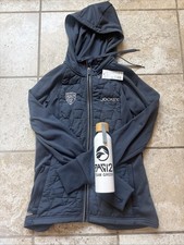 NWT PAC12 Swag Gray Jockey Hooded Jacket Women's Small S & Metal Thermos NCAA