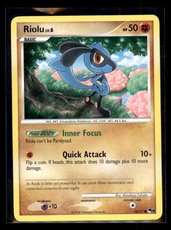 Riolu POP Series 8 Lightly played