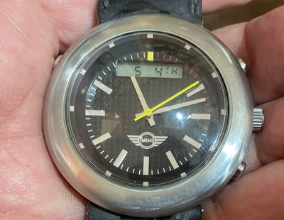 MINI John Works Cooper S JCW LCD Digital Racing Sport Tourneau Chronograph Watch