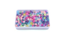 150 Frosted Glass 8mm Round Beads Assorted Mix Bulk Lot Loose Transparent Color