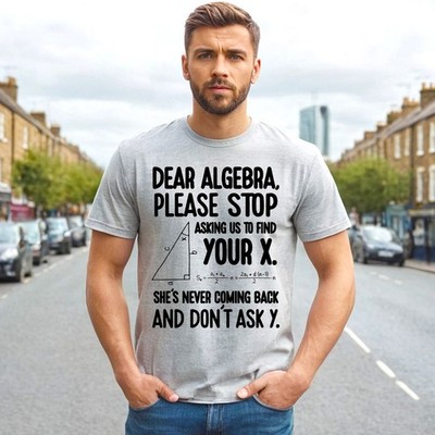 LIEBE ALGEBRA PLEASE STOP | NEUHEIT | HERREN T-Shirt 100% Baumwolle | JOKE TOP TEE