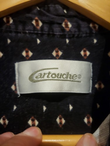 Cartouche Cordaroy Style Shirt - Cord Blue - Large - Picture 3 of 5