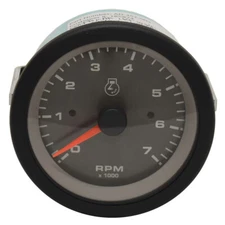 Teleflex Boat Tachometer Gauge 70159F | 3 3/8 Inch Pewter 7000 RPM