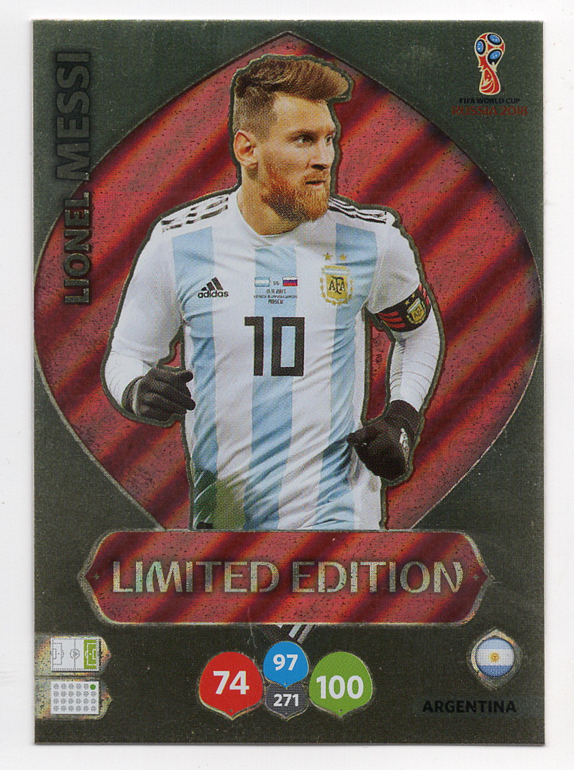 LE-LM Lionel Messi Panini FIFA World Cup 2018 Russia Adrenalyn XL