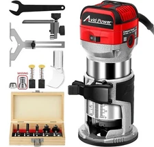 AVID POWER 6.5 Amp 1.25 HP Compact Fixed Base Router Tool For Wood, 65mm *ISSUE*