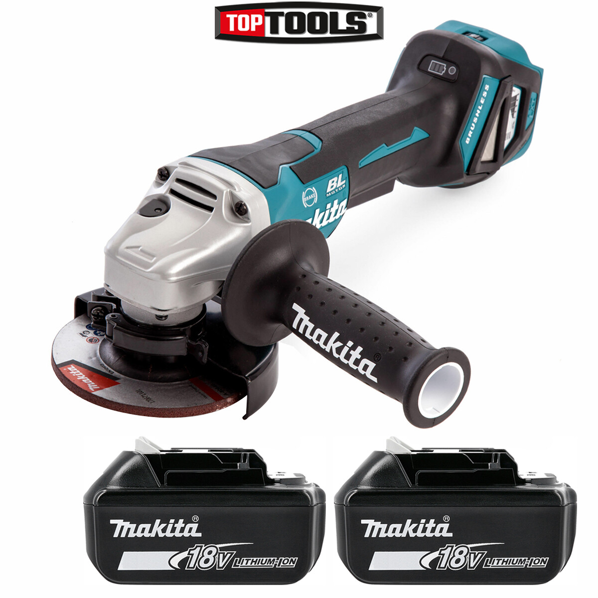 Makita DGA467 18V LXT Brushless Angle Grinder 115mm With x