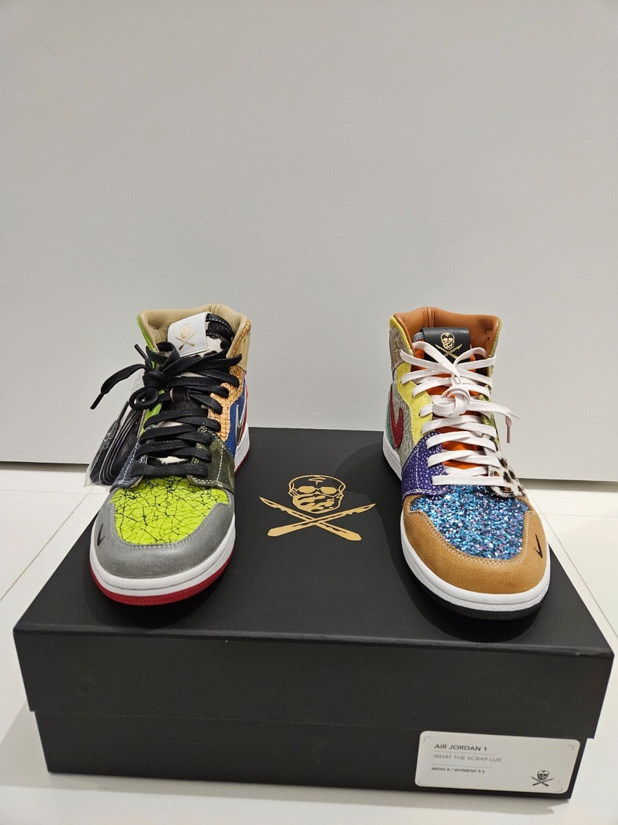 Men's Air Jordan 1 The Surgeon WHAT THE SCRAP LUX custom handmade