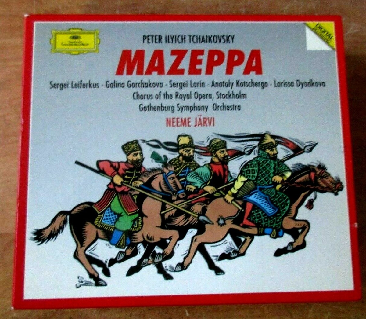 Mazeppa Tchaikovsky Opera Jarvi Deutsche Grammophon 3 CD Set