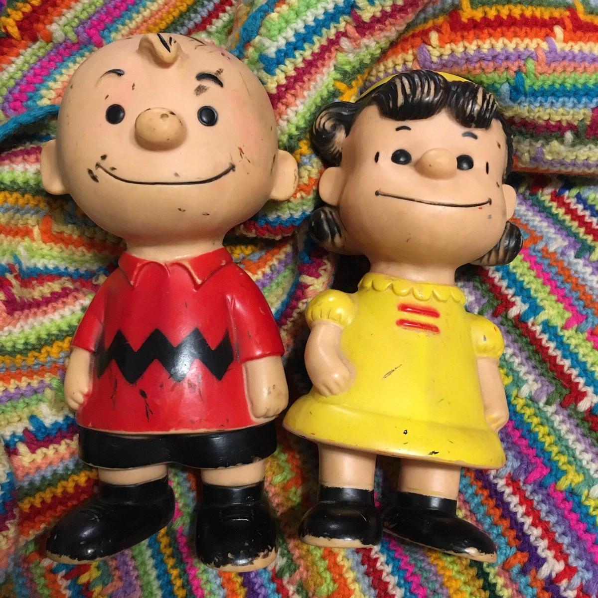 Charlie Brown Lucy 1961 Hungerford Vinyl Dolls United Feature