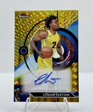 2023-24 Topps Finest COLLIN SEXTON Gold Geometric Auto SSP Utah Jazz 50/50 MINT