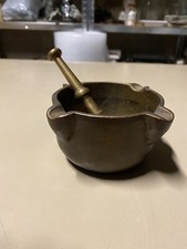 mortaio in ottone epoca collezione