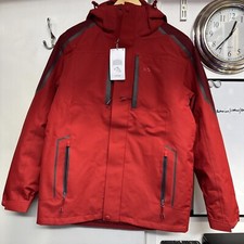 Mountain Warehouse Zenith Extreme 3 In 1 Waterproof Jacket, Dark Red, Size Small