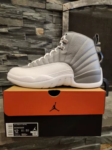 Nike Jordan 12 Stealth Grey Gray White Size 12 DEADSTOCK