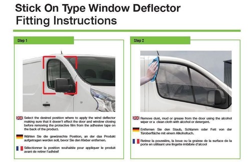 FORD FIESTA WIND DEFLECTORS RAIN SMOKE 2010-2017 4 PIECE SET 5 DOOR - Picture 5 of 6