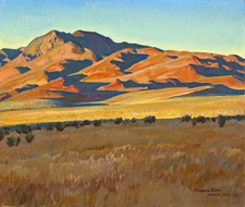 Mountains in Sunset Light : 1927 : Maynard Dixon : Archival Quality Art Print