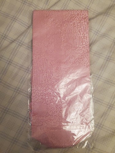 NEW Chinese Silk Tissue Box Cover with Jade Tassel, Pink / Yellow - Picture 2 of 4