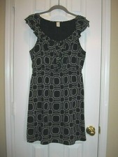 OLD NAVY Black & White Cotton Summer Dress ~ Size M (10/12) ~ Very Cute