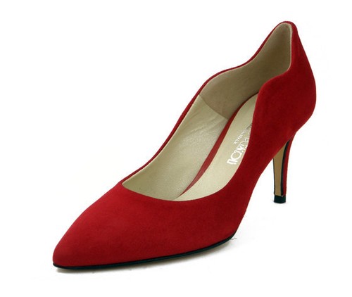 Scarpe Donna Decolte a Punta Rosse 40 in Camoscio Tacco Medio 7 cm Made in  Italy | eBay